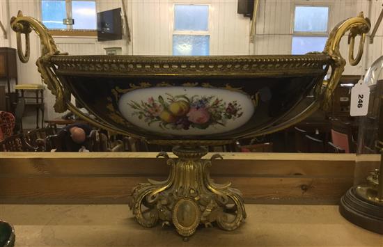 Continental gilt mounted tazza
